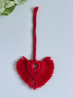 Macramé aromadifuzér Spirit v červené barvě.